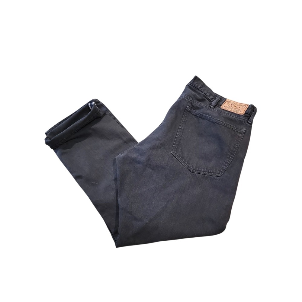 Polo Ralph Lauren Selvedge Jeans Hampton Straight 40x30 Hudson Black